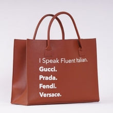 Load image into Gallery viewer, MODERN VEGAN TOTE - Fluent Italian
